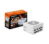 GIGABYTE UD850GM PG5W Bloc d'alimentation - PCIe 5.0, 80 Plus Gold, Design entièrement modulaire, Ventilateur 120 mm, Compatible ATX 3.0, Prise EU