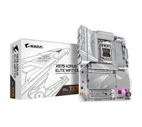 GIGABYTE X870 AORUS ELITE WIFI7 ICE Carte Mère - Prend en charge les processeurs AMD Ryzen 9000, 16+2+2 phases VRM numérique, jusqu'à 8200MHz DDR5 (OC), 3xPCIe 5.0 + 1xPCIe 4.0, Wi-Fi 7, LAN 2,5GbE, USB 4