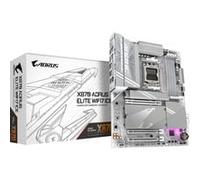 GIGABYTE X870 AORUS ELITE WIFI7 ICE Carte Mère - Prend en charge les processeurs AMD Ryzen 9000, 16+2+2 phases VRM numérique, jusqu'à 8200MHz DDR5 (OC), 3xPCIe 5.0 + 1xPCIe 4.0, Wi-Fi 7, LAN 2,5GbE, USB 4