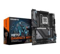 GIGABYTE X870 GAMING X WIFI7 Carte Mère - Prend en charge les processeurs AMD Ryzen 9000, 16+2+2 phases VRM, jusqu'à 8000MHz DDR5 (OC), 1xPCIe 5.0 + 2xPCIe 4.0, Wi-Fi 7, LAN 2,5GbE, USB 4