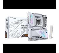 GIGABYTE X870E-A-PRO-X-ICE : Carte mère AMD Socket AM5 DDR5-9000 4xDIMM, 4x M.2 PCIe 5.0/4.0, WiFi 7, 2.5GbE/5GbE LAN, Chipset X870E, ATX