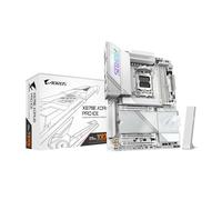GIGABYTE X870E AORUS PRO ICE Carte Mère - Prend en charge les processeurs AMD Ryzen 9000, 16+2+2 Phases VRM Digital, jusqu'à 8000MHz DDR5 (OC), 3xPCIe 5.0 + 1xPCIe 4.0, Wi-Fi 7, 2.5GbE LAN, USB 4
