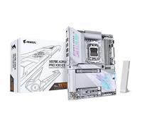 GIGABYTE X870E AORUS Pro X3D Ice Carte Mère - Prend en Charge Les processeurs AMD Ryzen 9000, VRM numérique 18+2+2 Phases, Jusqu’à 9000 Hz DDR5 (OC), 2 x PCIe 5.0 + 2 x PCIe 4.0, Wi-FI 7, LAN 5 GbE