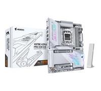 GIGABYTE X870E AORUS Pro X3D Ice Carte Mère - Prend en Charge Les processeurs AMD Ryzen 9000, VRM numérique 18+2+2 Phases, Jusqu’à 9000 Hz DDR5 (OC), 2 x PCIe 5.0 + 2 x PCIe 4.0, Wi-FI 7, LAN 5 GbE