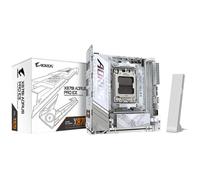 GIGABYTE X870I AORUS PRO ICE Carte mère - Compatible avec les processeurs AMD Ryzen série 9000, VRM 8+2+1 phases, jusqu'à 8400 MHz DDR5 (OC), 1xPCIe 5.0 M.2 + 1xPCIe 4.0 M.2, WI-FI 7, LAN 2,5 GbE, USB 4