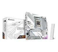 GIGABYTE X870M AORUS Elite WIFI7 Ice Carte Mère - Compatible avec processeurs AMD Ryzen 9000, VRM numérique 14+2+2 Phases, Jusqu’à 8200 Hz DDR5 (O.C), 1× PCIe 5.0 + 1× PCIe 4.0, Wi-FI 7, LAN 2.5 GbE