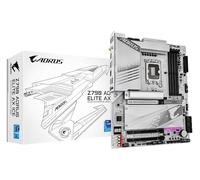 GIGABYTE Z790 AORUS Elite AX Ice Carte mère - Compatible avec processeurs Intel Core 14th CPUs, 16+1+2 Phases Digital VRM, up to 7600MHz DDR5 (OC), 4xPCIe 4.0 M.2, Wi-FI 6E, 2.5GbE LAN