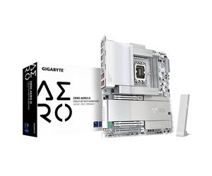 GIGABYTE Z890 AERO D Carte Mère - Prend en charge les processeurs Intel Core Ultra (Série 2), VRM 16+1+2 phases, jusqu'à 9500MHz DDR5 (OC), PCIe 5.0 M.2, Wi-Fi 7, Thunderbolt 5