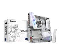 GIGABYTE Z890 AORUS TACHYON ICE Carte Mère - Processeurs Intel Core Ultra (série 2), VRM 18+1+2 phases, jusqu'à 9500 MHz DDR5 (O.C), 1 x PCIe 5.0 + 3 x PCIe 4.0, Wi-Fi 7, LAN 5 GbE, USB 3.2 Gen 2x2