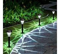 GIGALUMI Lot de 12 lampes solaires d'extérieur étanches pour l'extérieur, lampes solaires d'extérieur pour terrasse, pelouse, cour et paysage