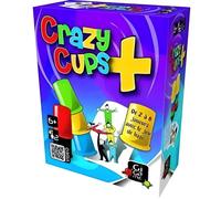 Gigamic Jeu de réflexe Crazy Cups Plus – 6 à 99 ans – Bleu/Jaune