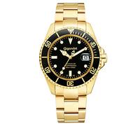 Gigandet Sea Ground Montre Plongée Homme Automatique Analogique Noir Or G2-004