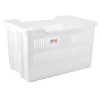 Giganplast Container Récipient Perforé, Plastique, Blanc