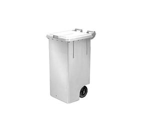 Giganplast GIG Poubelle à Roulettes, Blanc, 120 L
