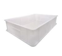 Giganplast Service Récipient en polyéthylène pour usage alimentaire 60 x 40 cm Superposable Usage professionnel pour pizza, pâtisserie, pain, pâte 60x40cm h.10cm