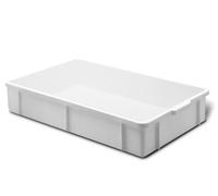 Giganplast Transport Bac pour Aliments, Plastique, Blanc, 60x40x8 cm