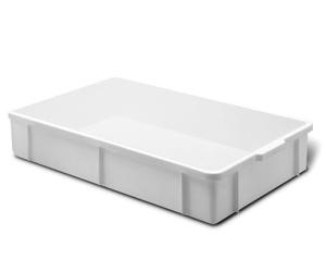 Giganplast Transport Bac pour Aliments, Plastique, Blanc, 60x40x8 cm