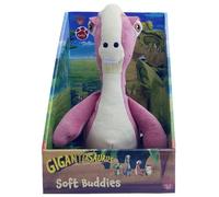 Gigantosaurus: 10 """" """" Dinosaur Soft Pluxe - Rocky - Pink & White Huggable Dino Texture Soft Toy Toy TV Series Personnage Toddler & Kids Ages 1+