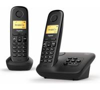 Gigaset A270A, Analog-DECT telephone, Combiné sans fil, Haut-parleur, 80 entrées, Identification de l'appelant, Noir