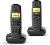 Gigaset A170 Duo Téléphone DECT analogique avec identification de l'appelant noir