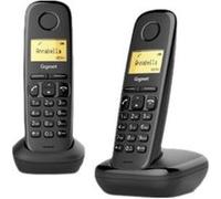 Téléphone sans fil Gigaset A170 Duo noir - 3 lignes - Haut-parleur - Bluetooth - Réduction du bruit