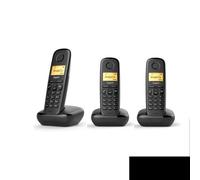 Gigaset A170 Trio Téléphone analog/dect Identification de l'appelant Noir