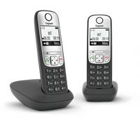 Gigaset A690 Duo Téléphone analogique Identification de l'appelant Noir, Argent