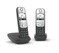 Gigaset A690A Duo Téléphone analog/dect Identification de l'appelant Noir