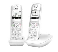 Gigaset A695 Duo, téléphone DECT, 2 combinés, Grand écran, Blanc