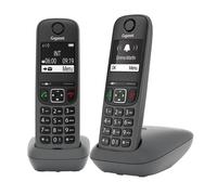 Gigaset A695 Duo, téléphone DECT, 2 combinés, Grand écran, Gris