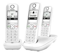 Gigaset A695 Trio - Téléphone DECT sans Fil - 3 combinés avec Grand écran à Haut Contraste - Excellente qualité Audio - Fonction