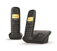 Gigaset AL170A Duo, Téléphone DECT, Casque sans fil, Haut-parleur, 50 in, Identification du nom et de l'appelant, Noir