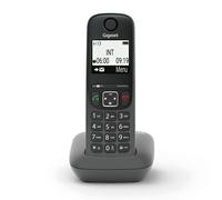 Gigaset AS490 Black Téléphone sans fil DECT avec mains libres et écran 2" - portée 300m
