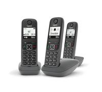 GIGASET AS490TRIO 3 X TÉLÉPHONE SANS FIL 2" HAUT-PARLEUR TRIO NOIR
