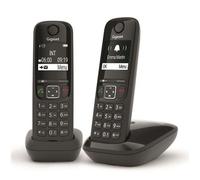 Gigaset AS690 Duo Téléphone analog/dect Identification de l'appelant Noir