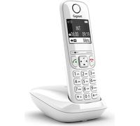 Gigaset AS690 Téléphone sans fil DECT blanc avec mains libres et écran LCD pour personnes âgées