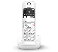Gigaset AS690 Téléphone sans fil DECT Blanc avec répondeur - Blocage d'appels et mains-libres - Grand écran rétroéclairé