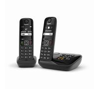 Gigaset AS690A Duo Téléphone sans fil, 2 portables + secret, mains libres haute qualité, clavier éclairé et large Display, liste d'appels frets, rechutes et perses [Version Italien] [Version italienne]