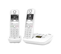 Gigaset AS690A Duo - Téléphone sans fil - système de répondeur avec ID d'appelant - ECO DECT\GAP - blanc + combiné supplémentaire