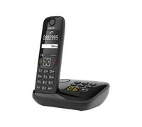 GIGASET Téléphone Fixe AS690 A Quattro Noir