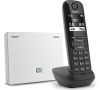 Gigaset AS690A IP BASE Téléphone DECT Identification de l'appelant Noir, Blanc
