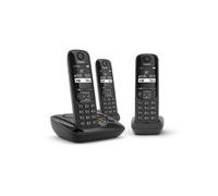Gigaset AS690A TRIO tél. DECT+ REP - base +3 combinés noirs