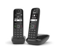 GIGASET AS690DUOBLACK 2 X CORDLESS DUO 2" VIVAVOCE 100 NUMÉROS NOIR
