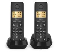 Gigaset BASIC 100 DUO Téléphone analog/dect Identification de l'appelant Noir