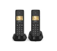 Gigaset basic 100 DUO - Téléphone fixe 2 combinés Noir