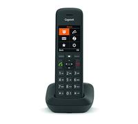 Gigaset C575 - Téléphone fixe sans fil avec grand écran rétro-éclairé couleur, fonctions mains libres et blocage d'appels - Noir [Version Française]
