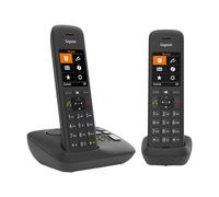 Gigaset C575A Duo - Téléphone sans fil - système de répondeur avec ID d'appelant - ECO DECT\GAP - noir + combiné supplémentaire