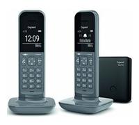 Gigaset CL390A Duo - Téléphone sans fil - système de répondeur avec ID d'appelant - ECO DECTGAP - gris foncé + combiné supplémentaire gris G