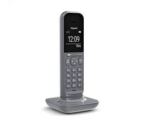 Gigaset CL390HX - Téléphone Fixe sans Fil au design Moderne avec Grand écran Rétro-Éclairé, fonctions Mains Libres et Blocage D'appels - Combiné supplémentaire - Gris Anthracite