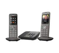 Gigaset CL660A Duo - Téléphone sans fil - système de répondeur avec ID d'appelant - ECO DECT\GAP - gris antracite + combiné supplémentaire